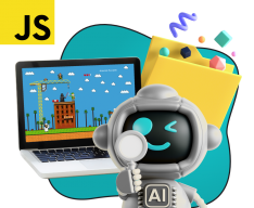 Язык программирования JavaScript + AI. Проектное обучение + геймификация + AI-помощники - КИБЕРшкола программирования для детей, компьютерные курсы для школьников, начинающих и подростков - KIBERone г. Армавир