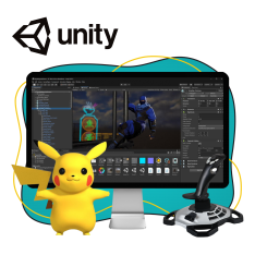 Мир игр на Unity 2D на популярном движке + AI-помощники - КИБЕРшкола программирования для детей, компьютерные курсы для школьников, начинающих и подростков - KIBERone г. Армавир