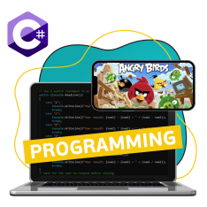Программирование на C#. Удивительный мир 2D-игр - КИБЕРшкола программирования для детей, компьютерные курсы для школьников, начинающих и подростков - KIBERone г. Армавир